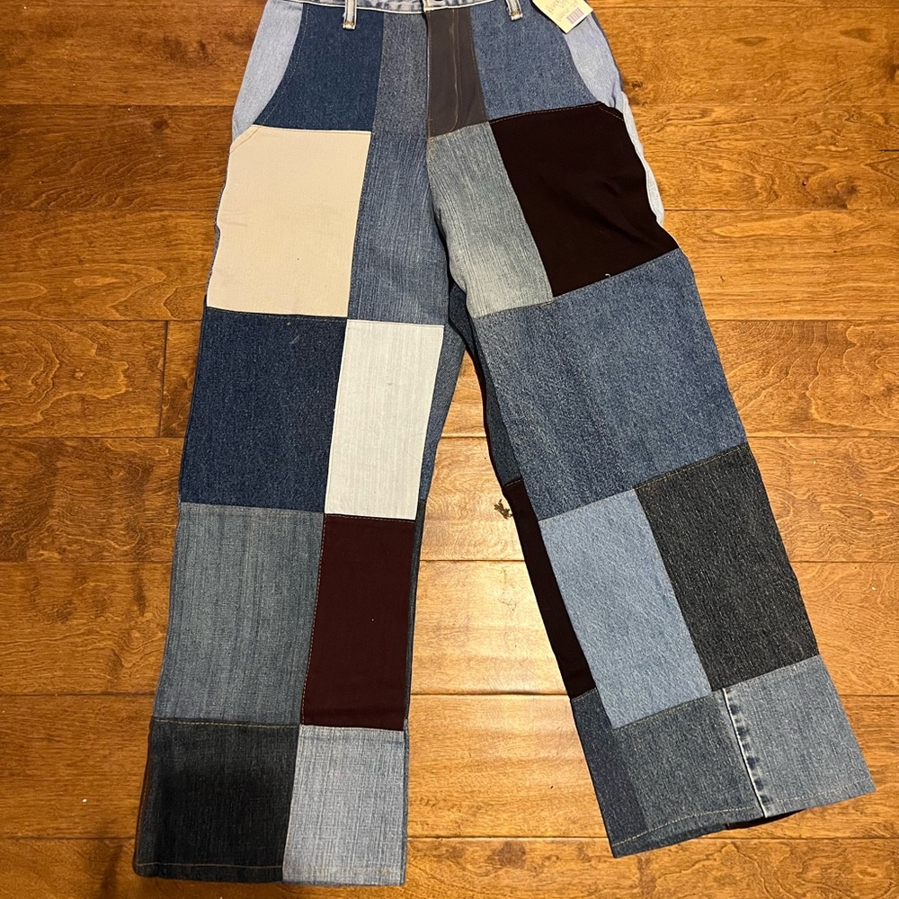 Awesome handmade Patchwork Denim Pants